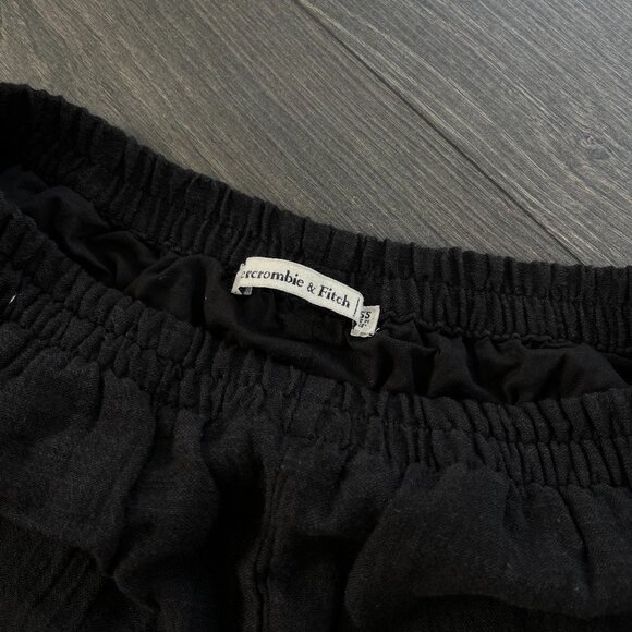 Abercrombie Black Linen Pants - Size Small - Picture 4 of 6